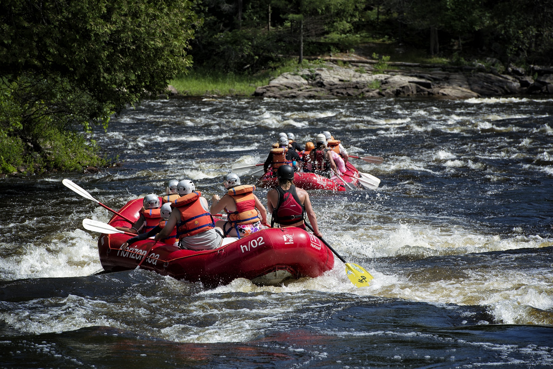 Horizon X - Rafting sur la rivière des Outaouais